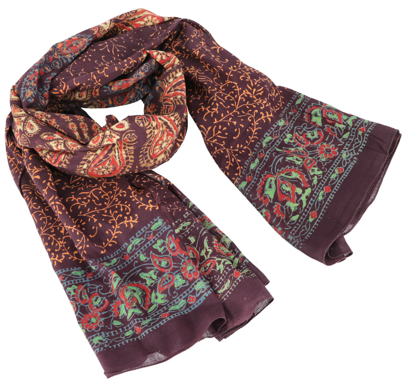Pfauenrad-Mandala Sarong Baumwolle Lunghi, Pareo