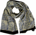 Baumwollsarong Beige Indigo Lunghi, Pareo