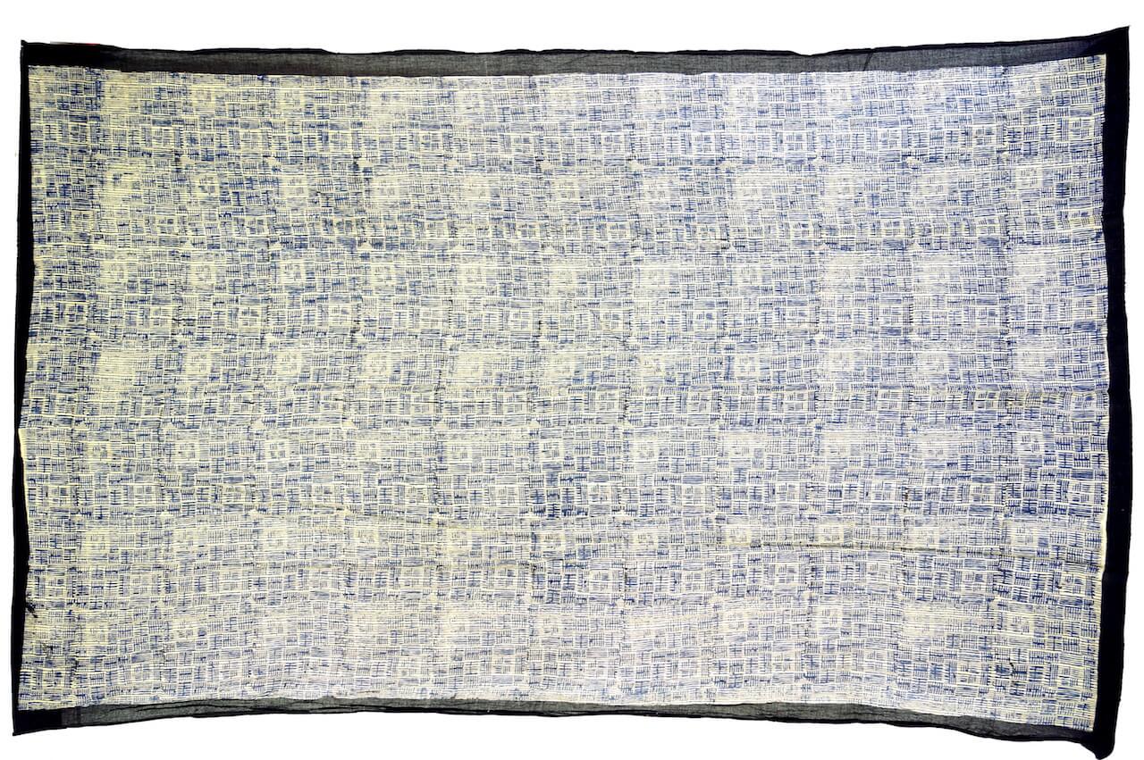 Baumwollsarong Beige Indigo Lunghi, Pareo