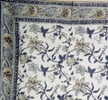Sarong mit Blumenmuster in Blau- und Brauntönen Lunghi, Pareo