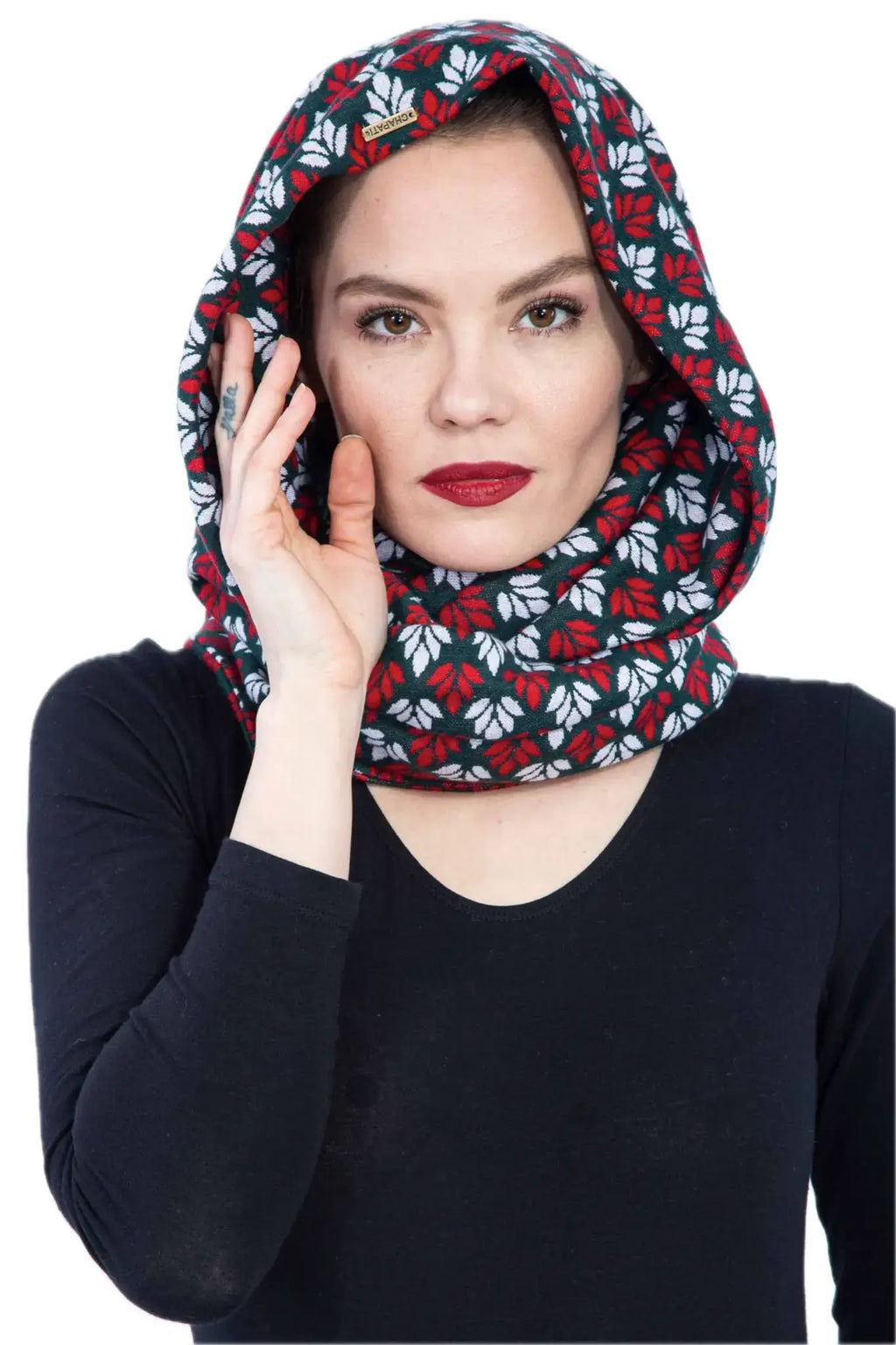 Chapati Design Loop Schal Jacquard – Bio-Baumwolle, Wendeschal für Damen & Herren
