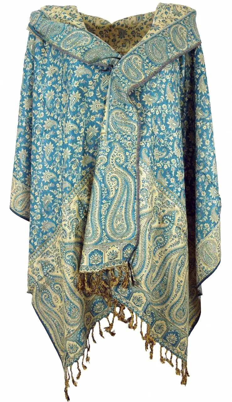 Dünner Akashi Schal mit Paisley Muster