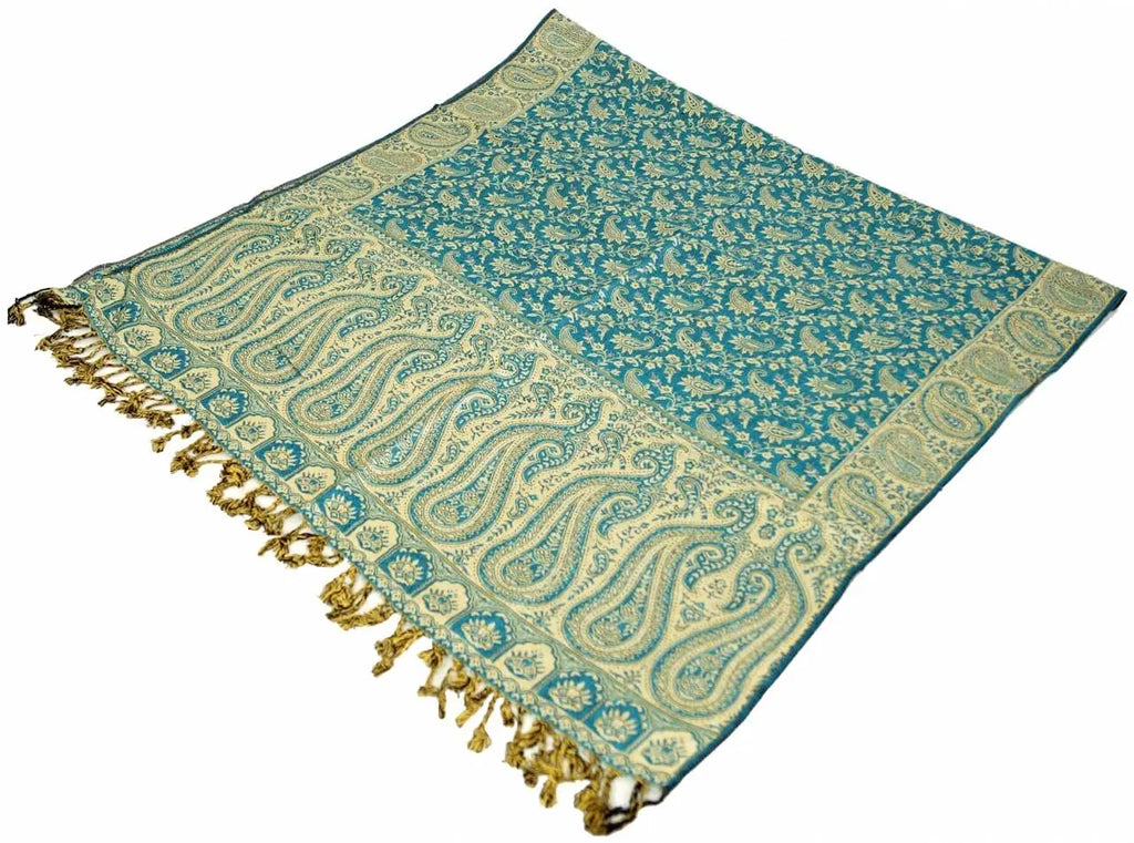 Dünner Akashi Schal mit Paisley Muster