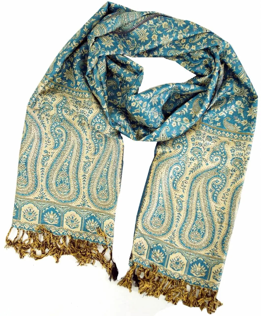 Dünner Akashi Schal mit Paisley Muster