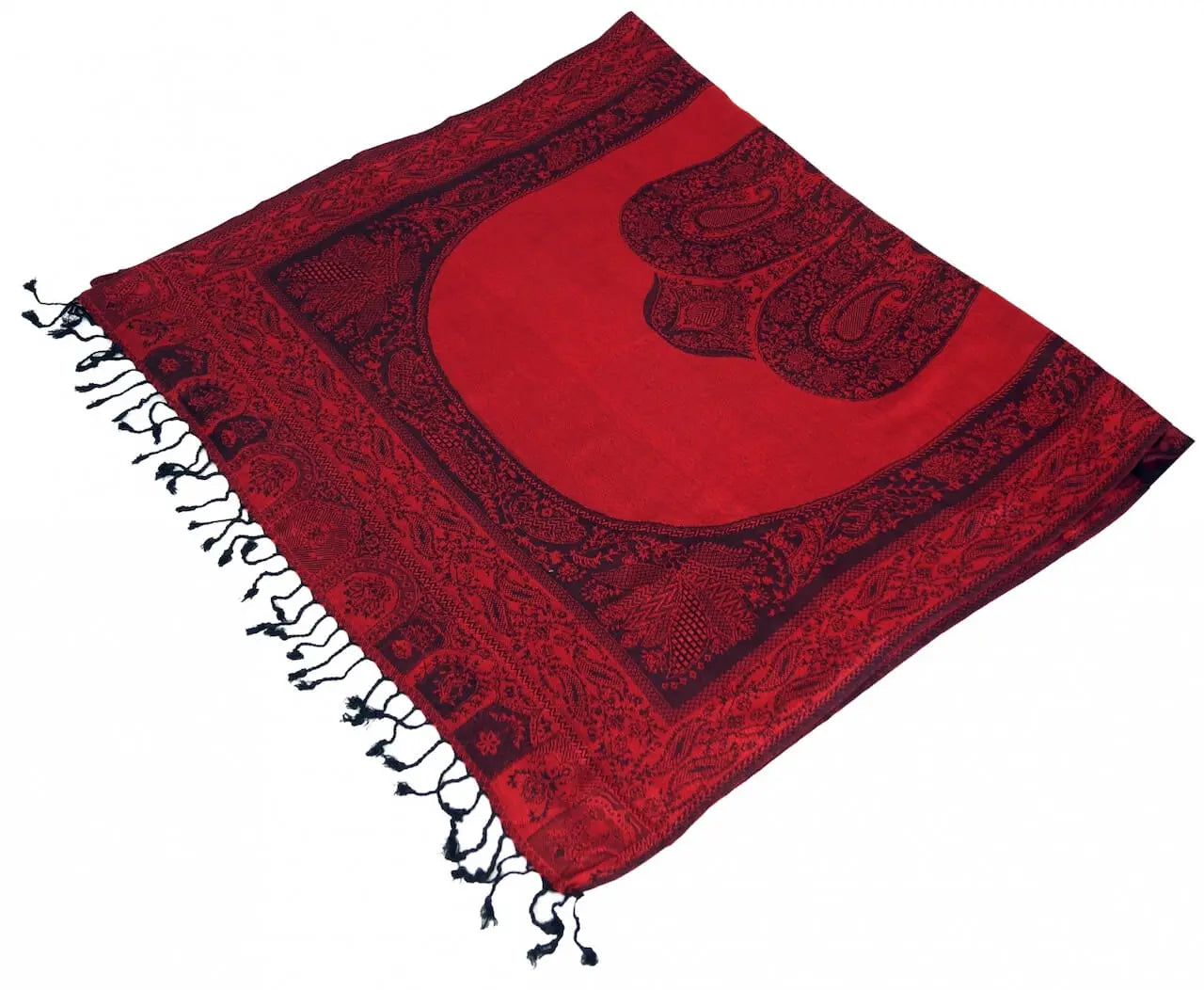 Dünner Akashi Schal mit Paisley Muster