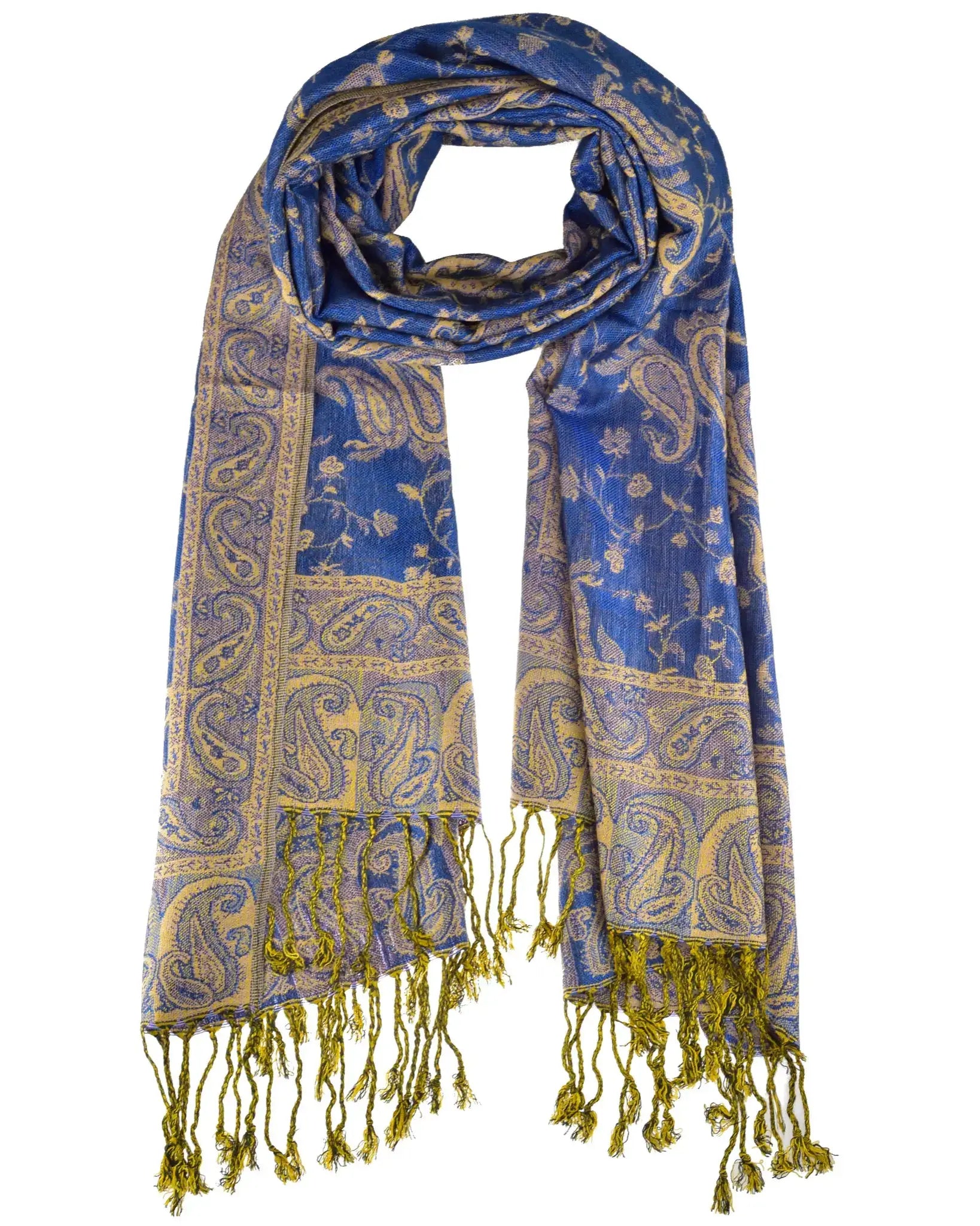 Leichter Akashi Schal Paisleymuster Indische Unisex-Stola, Viskose