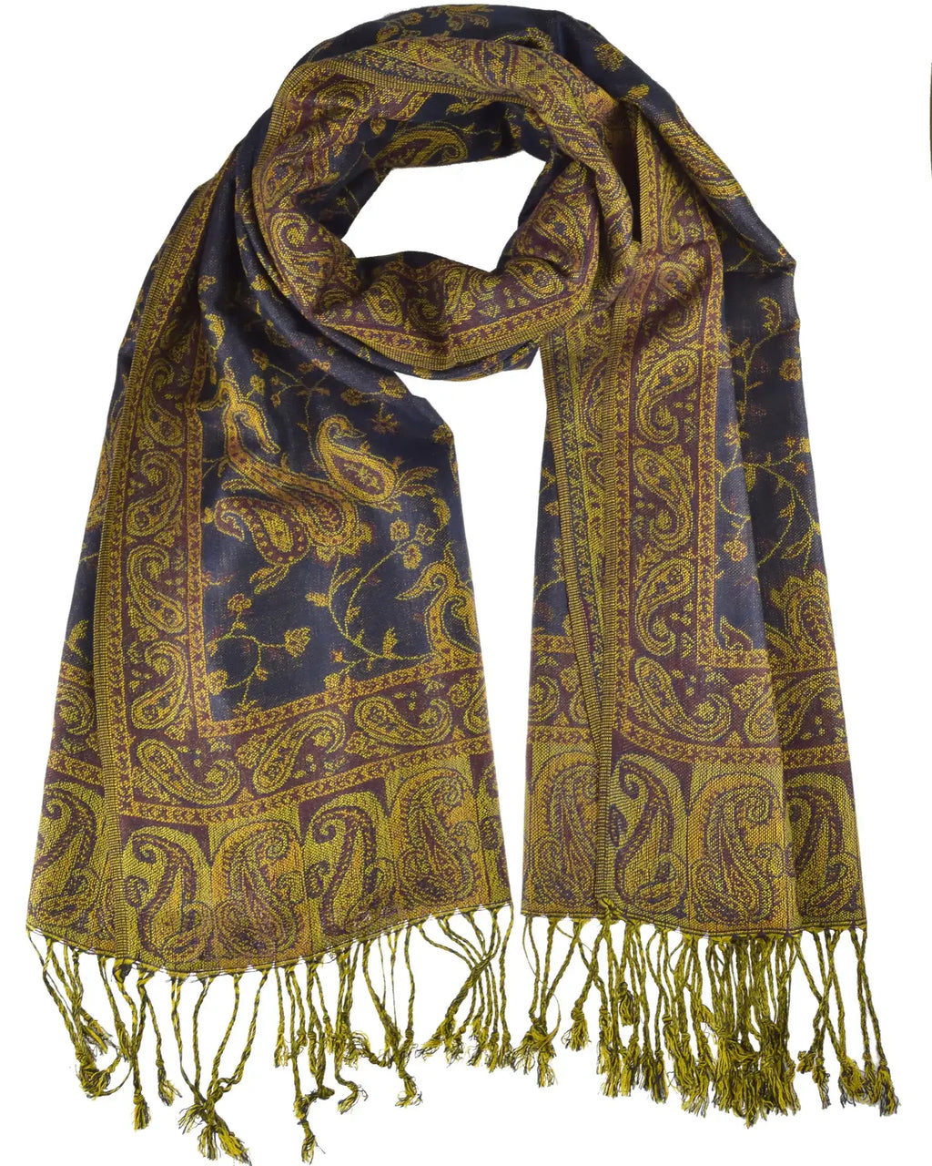 Leichter Akashi Schal Paisleymuster Indische Unisex-Stola, Viskose