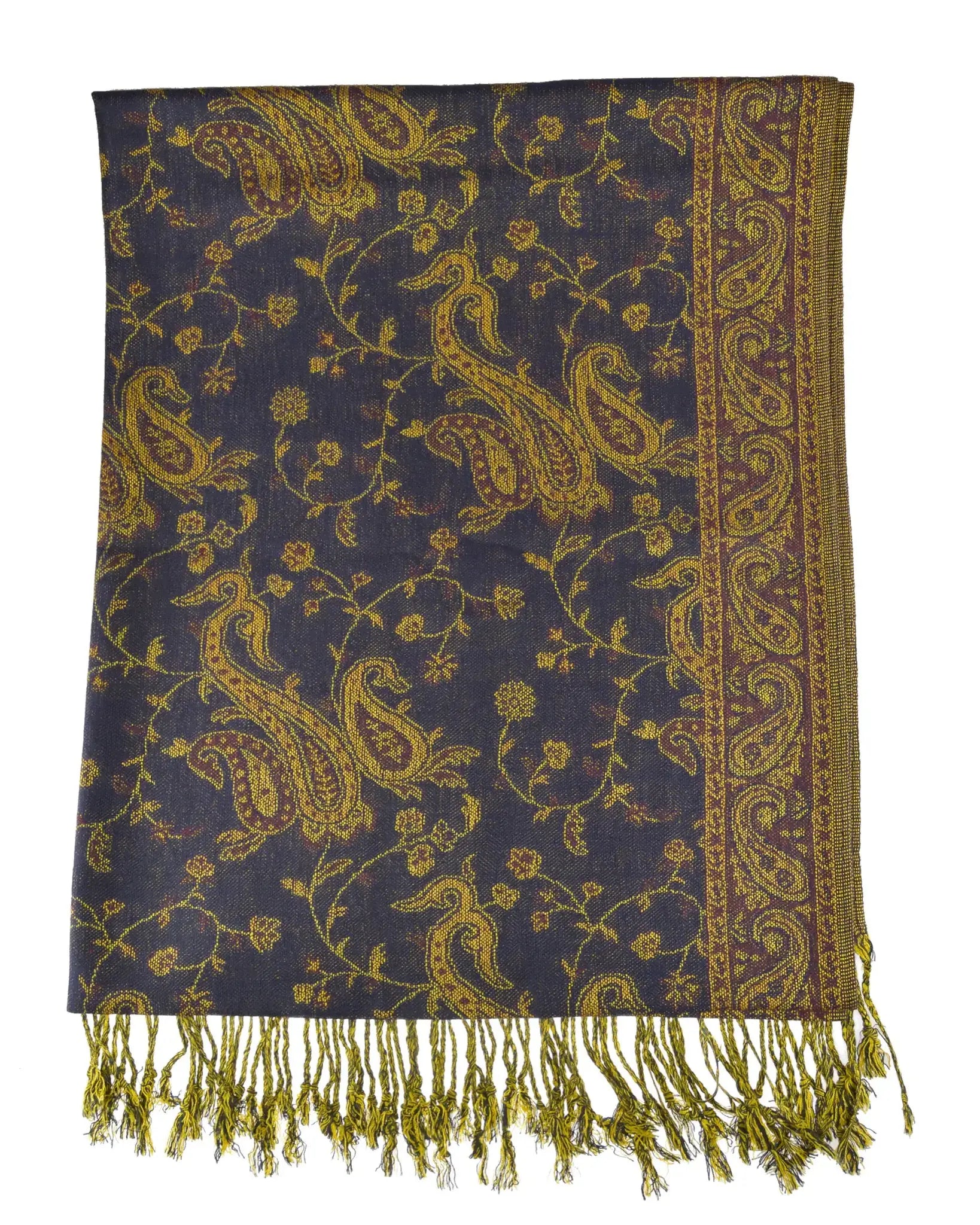 Leichter Akashi Schal Paisleymuster Indische Unisex-Stola, Viskose