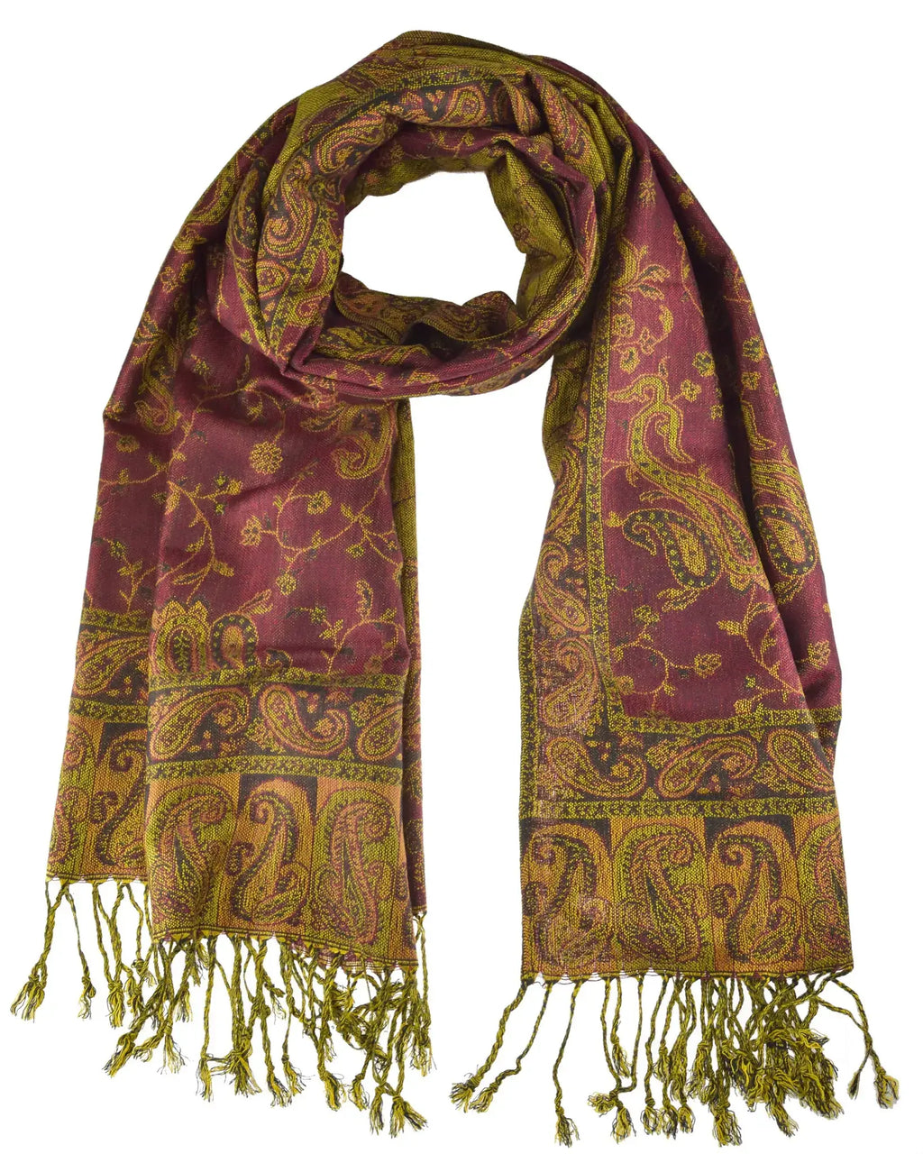 Leichter Akashi Schal Paisleymuster Indische Unisex-Stola, Viskose