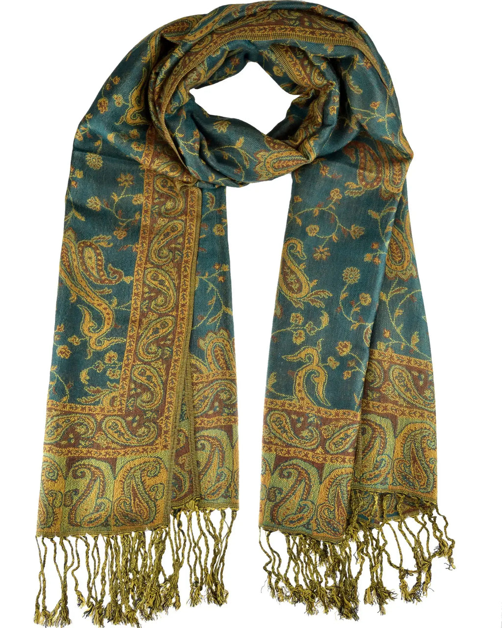 Leichter Akashi Schal Paisleymuster Indische Unisex-Stola, Viskose