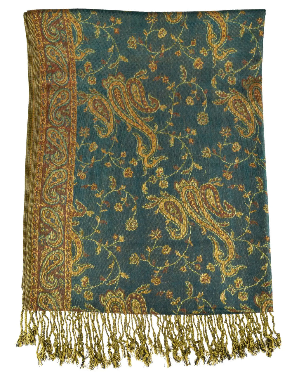 Leichter Akashi Schal Paisleymuster Indische Unisex-Stola, Viskose