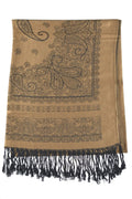 Zweifarbiger Paisley Schal – Viskose Halstuch Unisex Elegant & weich