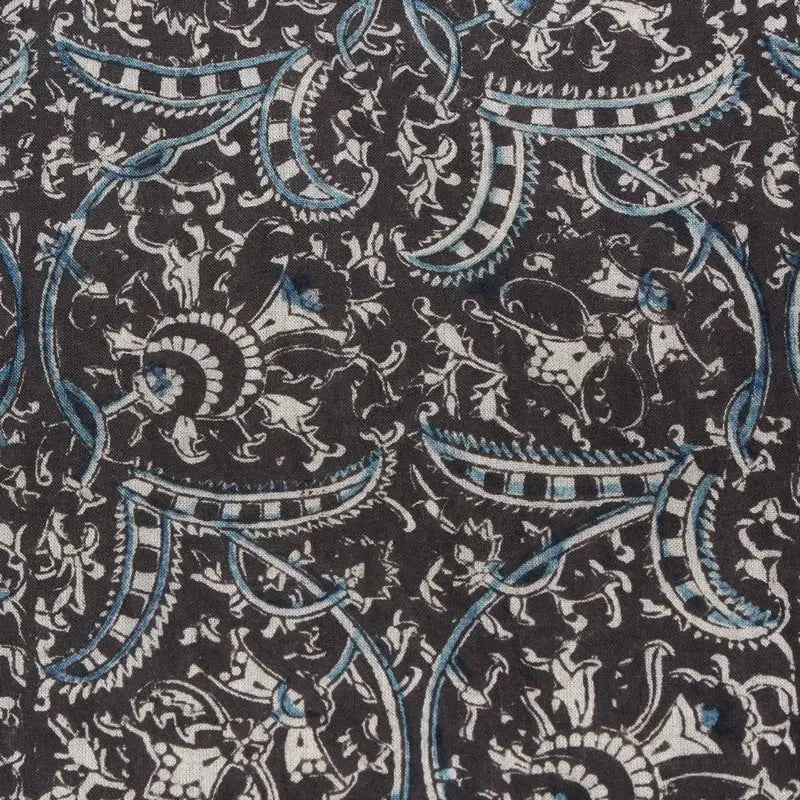Indische Kalamkari Schals 35×180 cm – Handbedruckte Baumwolle