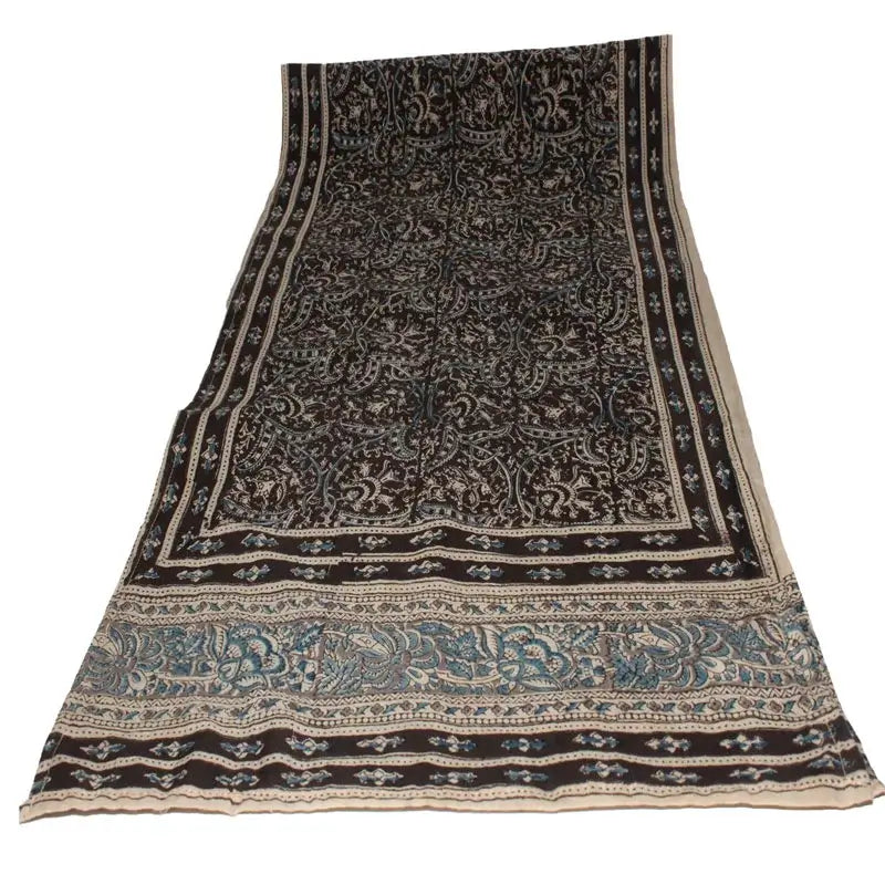 Indische Kalamkari Schals 35×180 cm – Handbedruckte Baumwolle