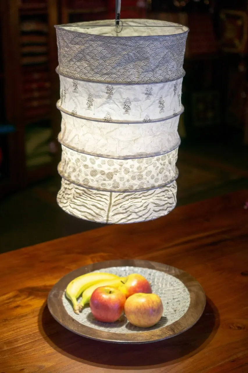 Lokta Design, Papierlampenschirm Lampen