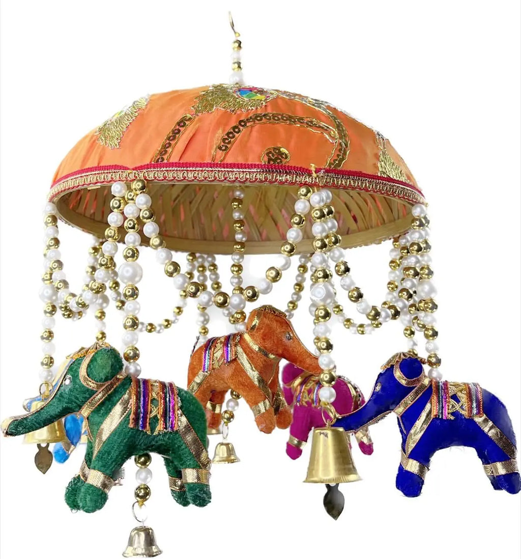 Indisches Elefanten Schirm Mobile 24cm