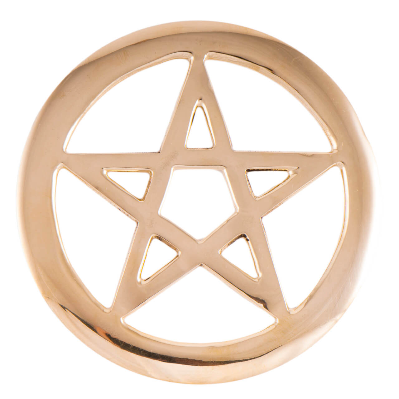 Messing Pentagramm Wandschmuck okkulter Wandschmuck