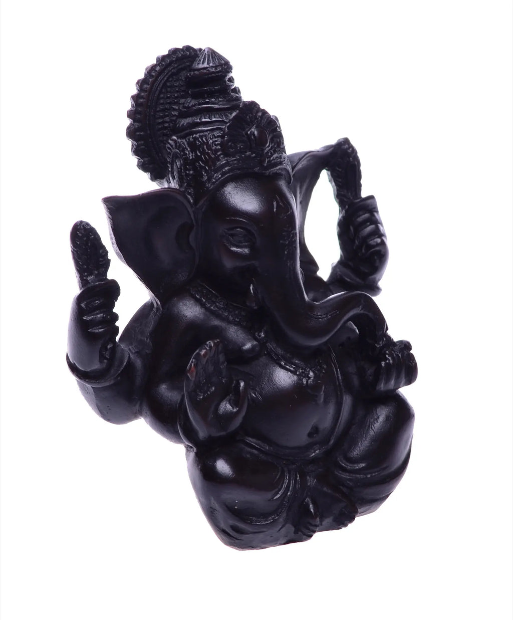Schwarze Ganesha Statue 12cm