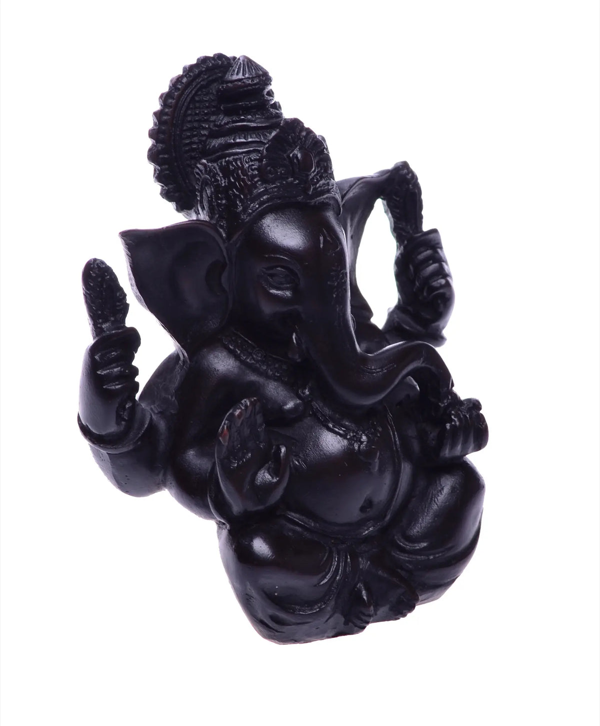 Schwarze Ganesha Statue 12cm