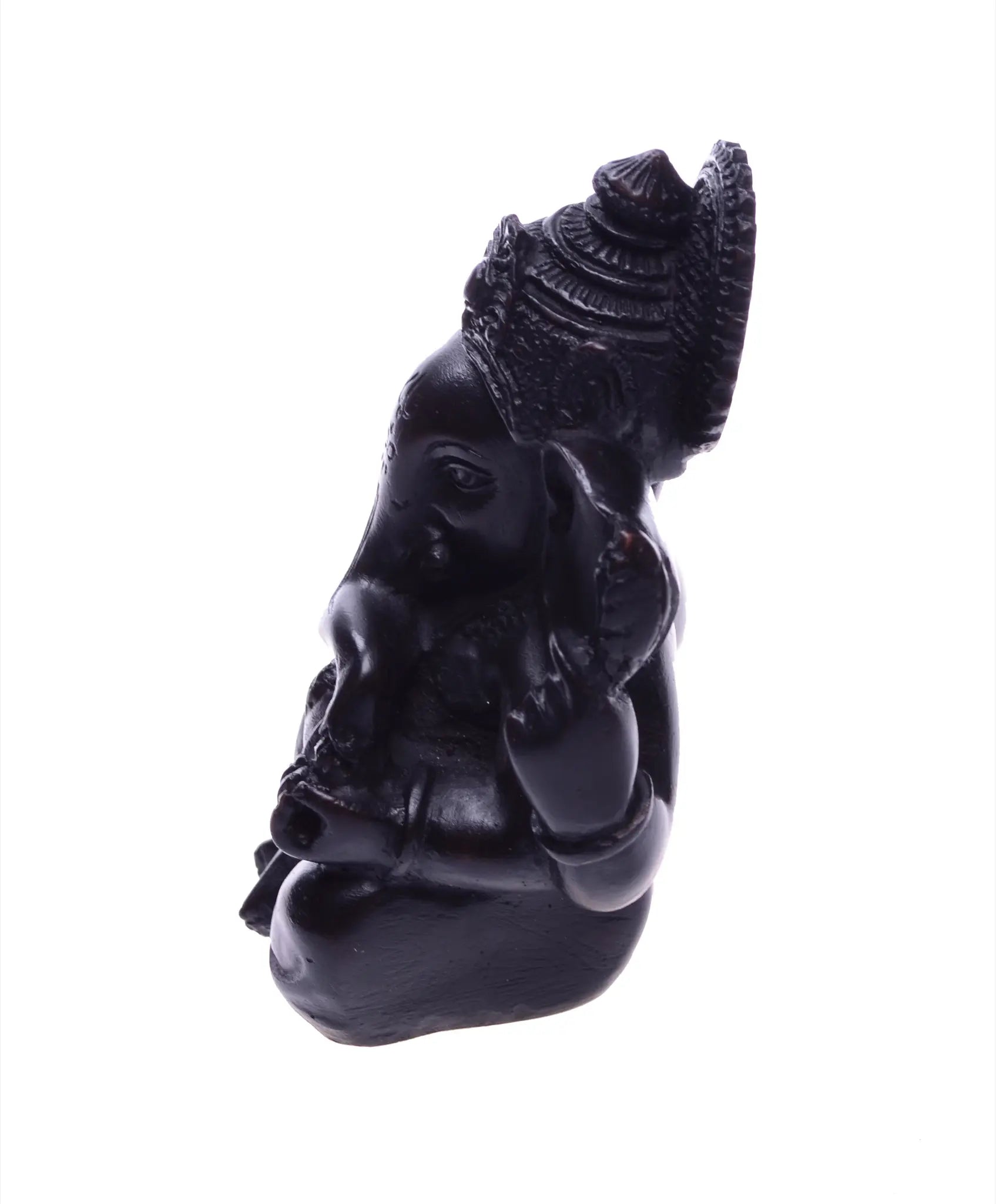 Schwarze Ganesha Statue 12cm