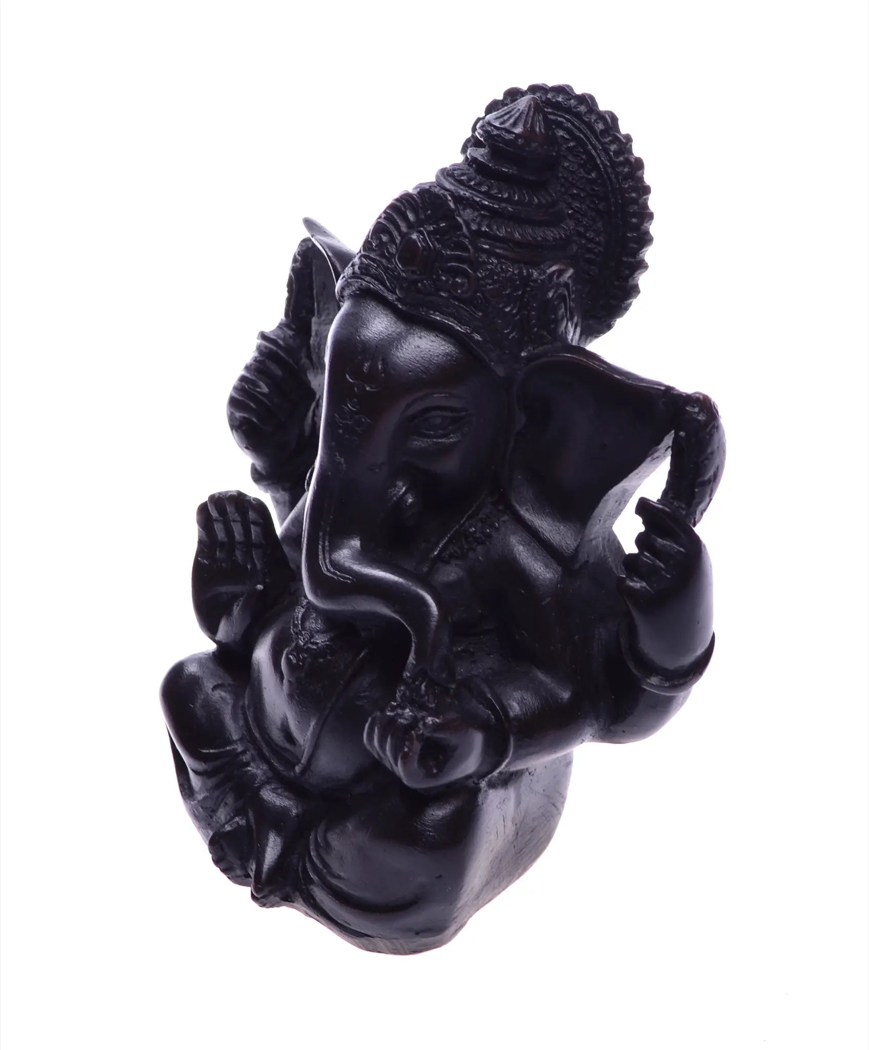 Schwarze Ganesha Statue 12cm
