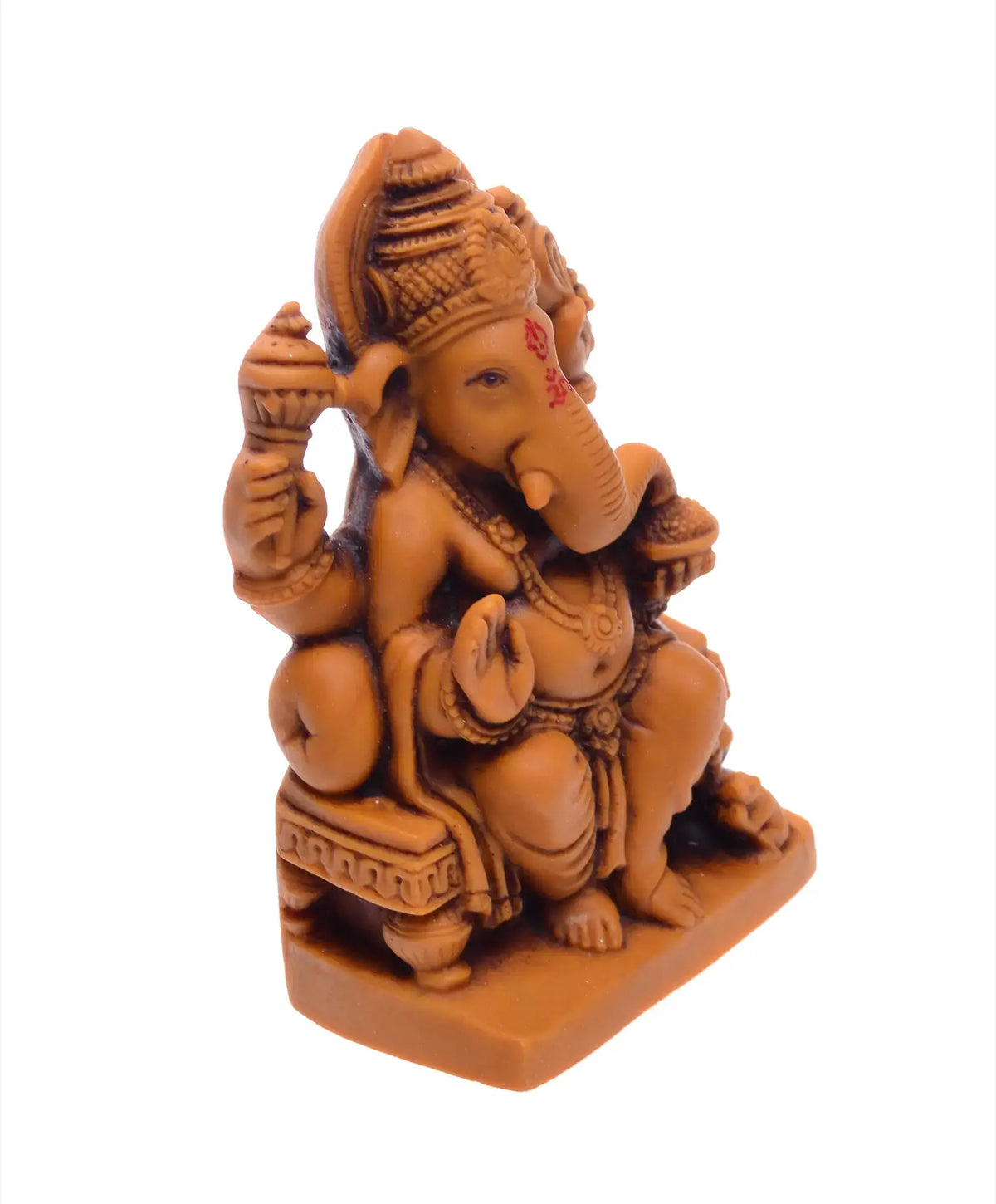 Ganesha Statue 11cm Terracottafarben