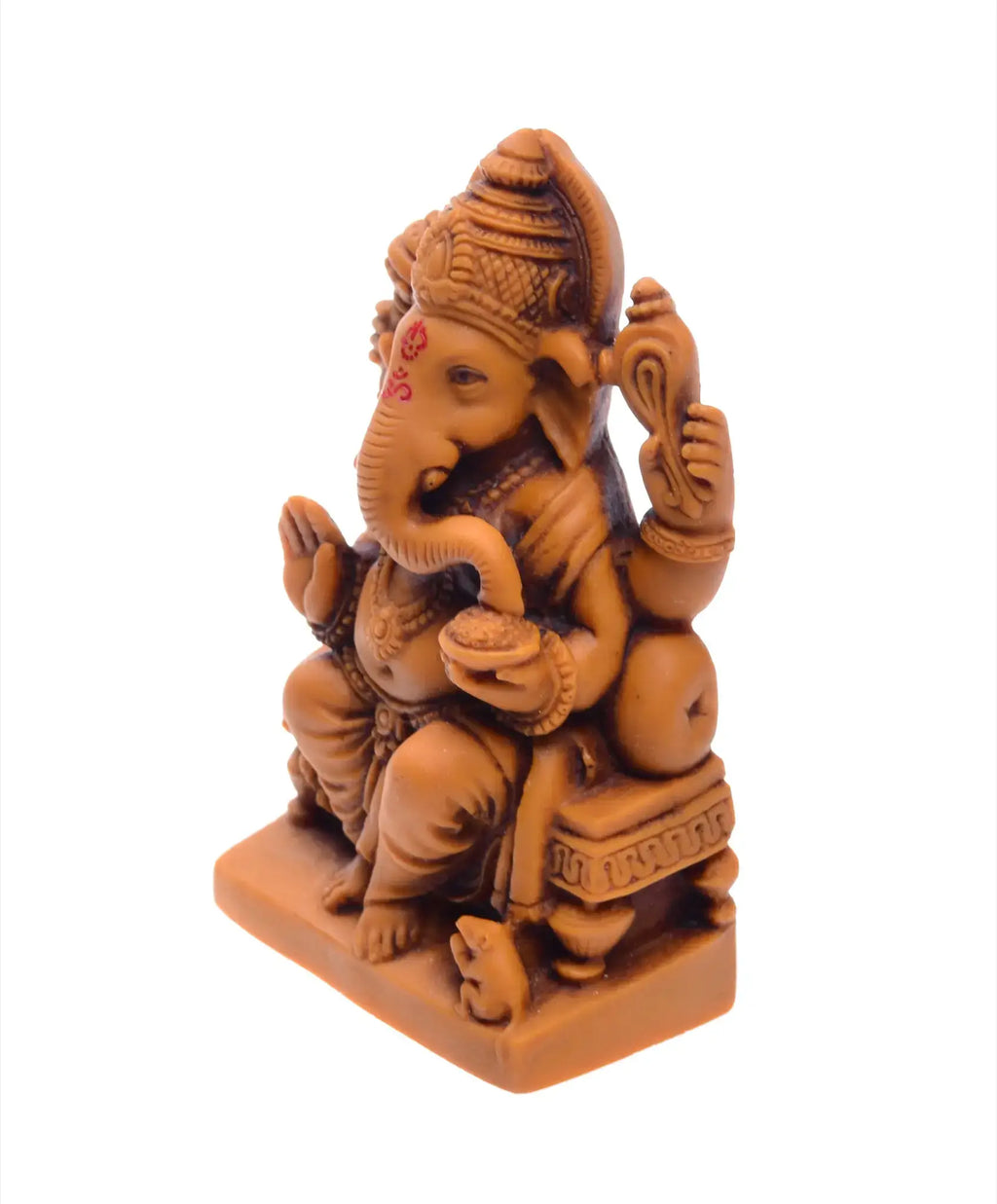 Ganesha Statue 11cm Terracottafarben