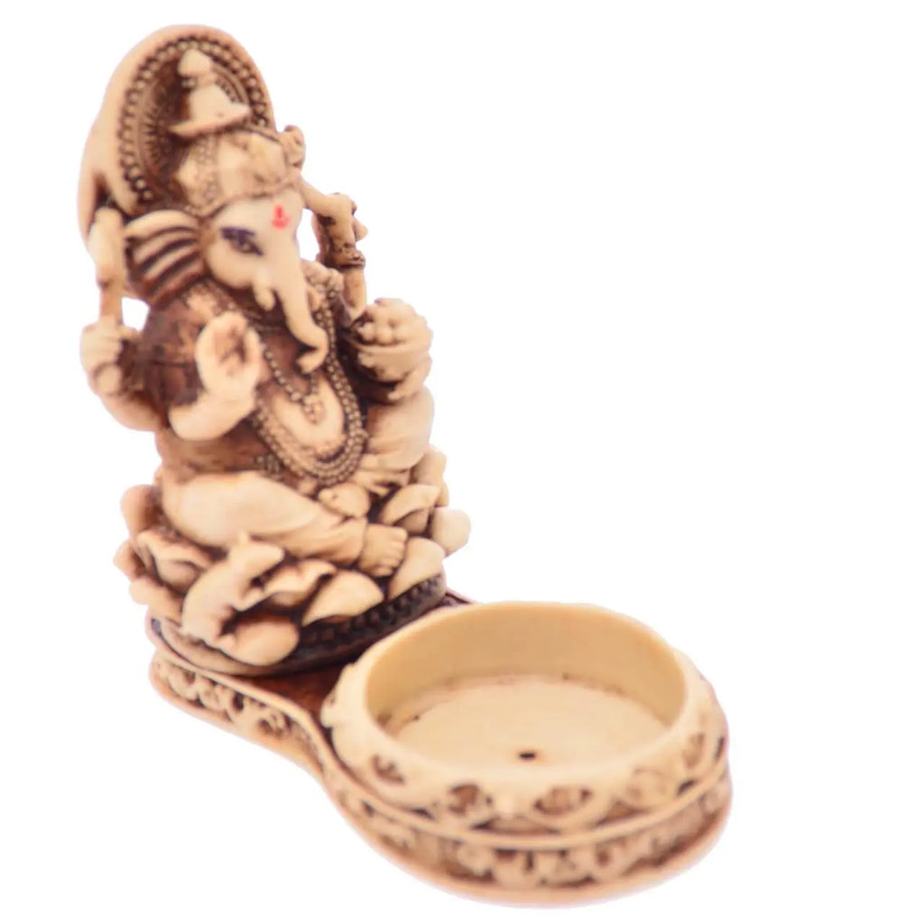 Ganesha Kerzenhalter Teelicht Statue Elefantengott