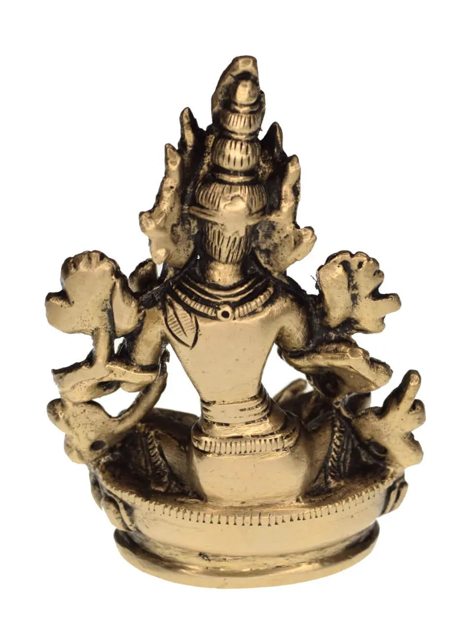 Grüne Tara Messingfigur Meditation Tara Buddha