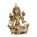 Grüne Tara Messingfigur, Statue Meditation Tara Buddha