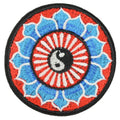 Yinyang Aufnäher rund Lotus