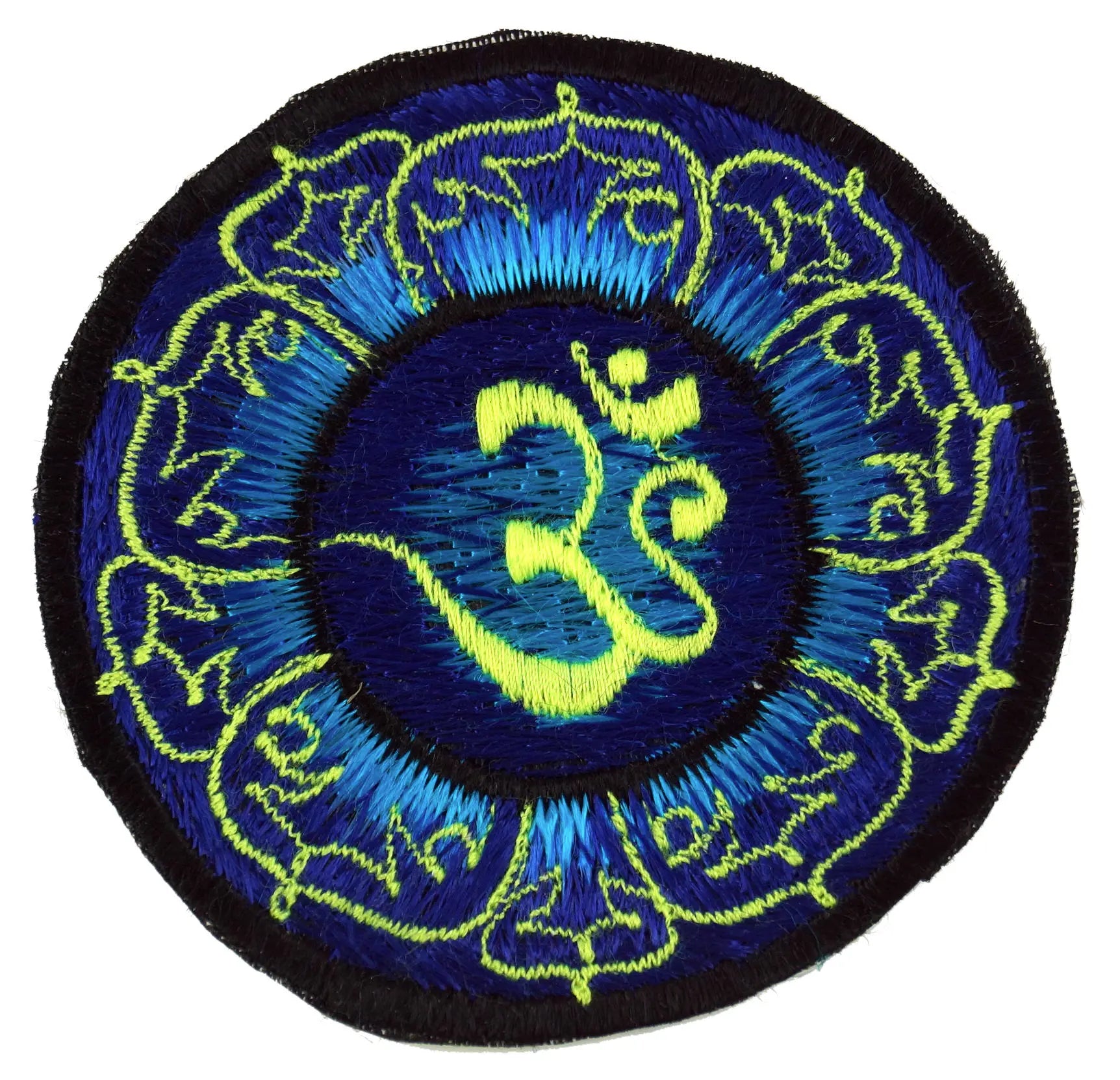 OM Lotus Aufnäher Blau