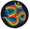 Om Aufnäher Blau 8cm