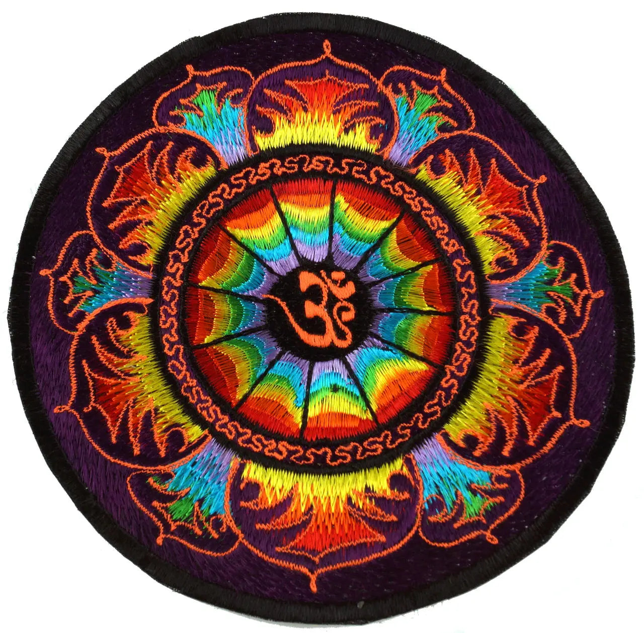 Großer OM Mandala Aufnäher Goa Patches