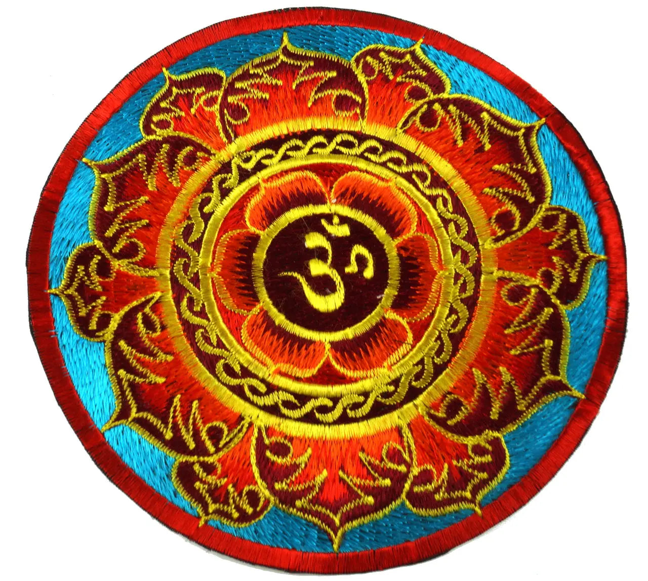 Großer OM Mandala Aufnäher Goa Patches