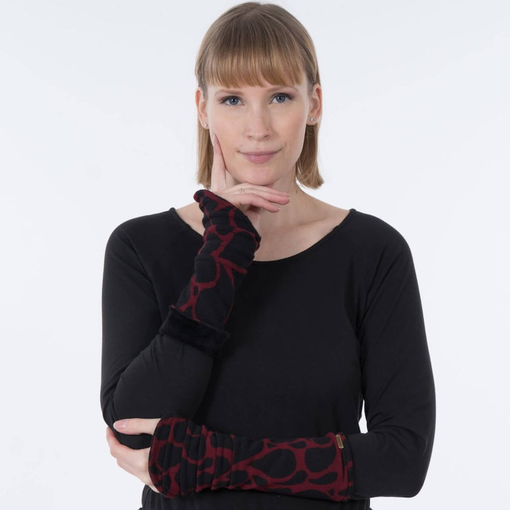 Chapati design Stulpen Jaquard-Samt Bio-Baumwolle