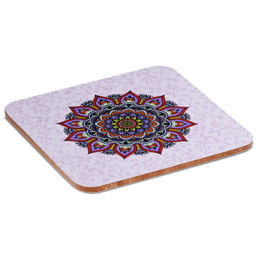 Mandala Untersetzer Set Blumkenranken Untersetzer