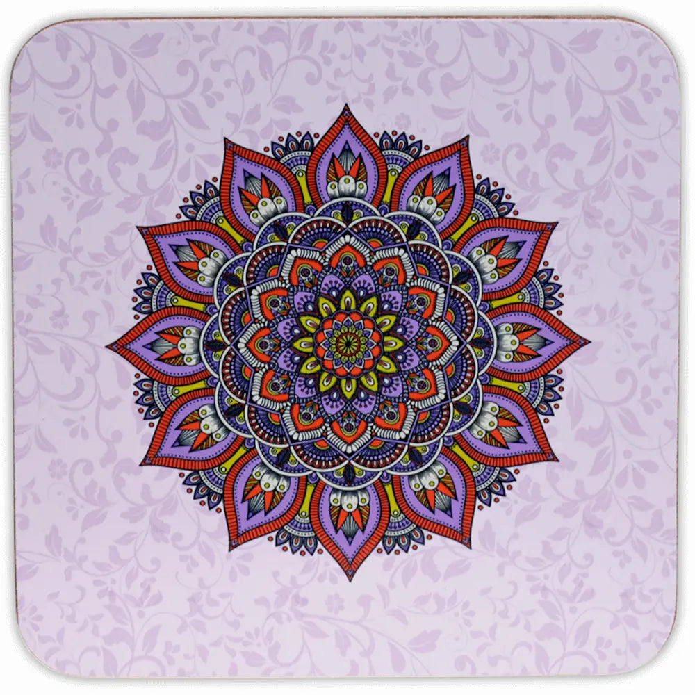 Mandala Untersetzer Set Blumkenranken Untersetzer