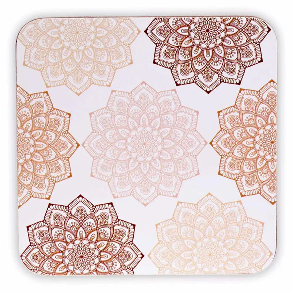 Gedeckte Mandalas Untersetzer Set Untersetzer