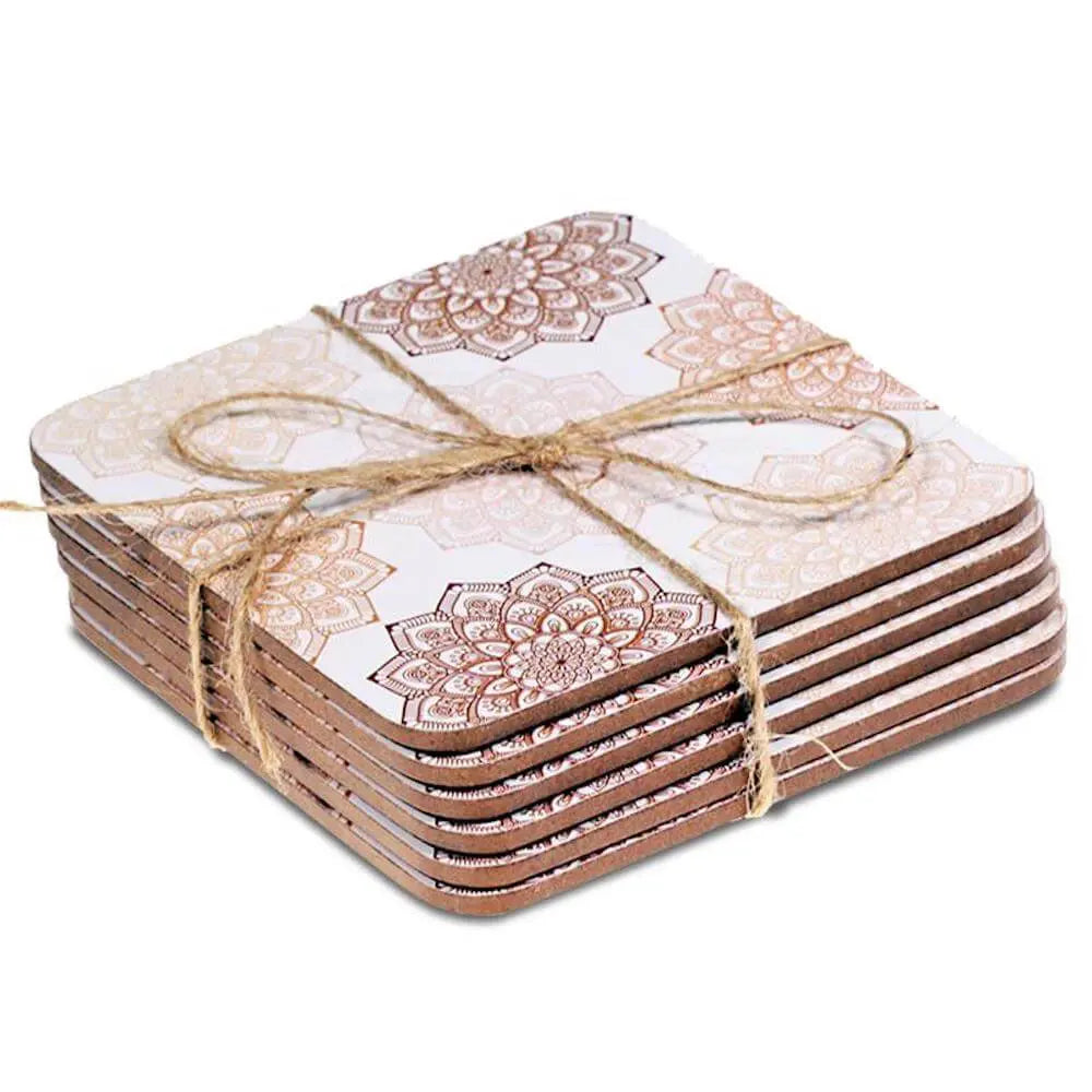 Gedeckte Mandalas Untersetzer Set Untersetzer