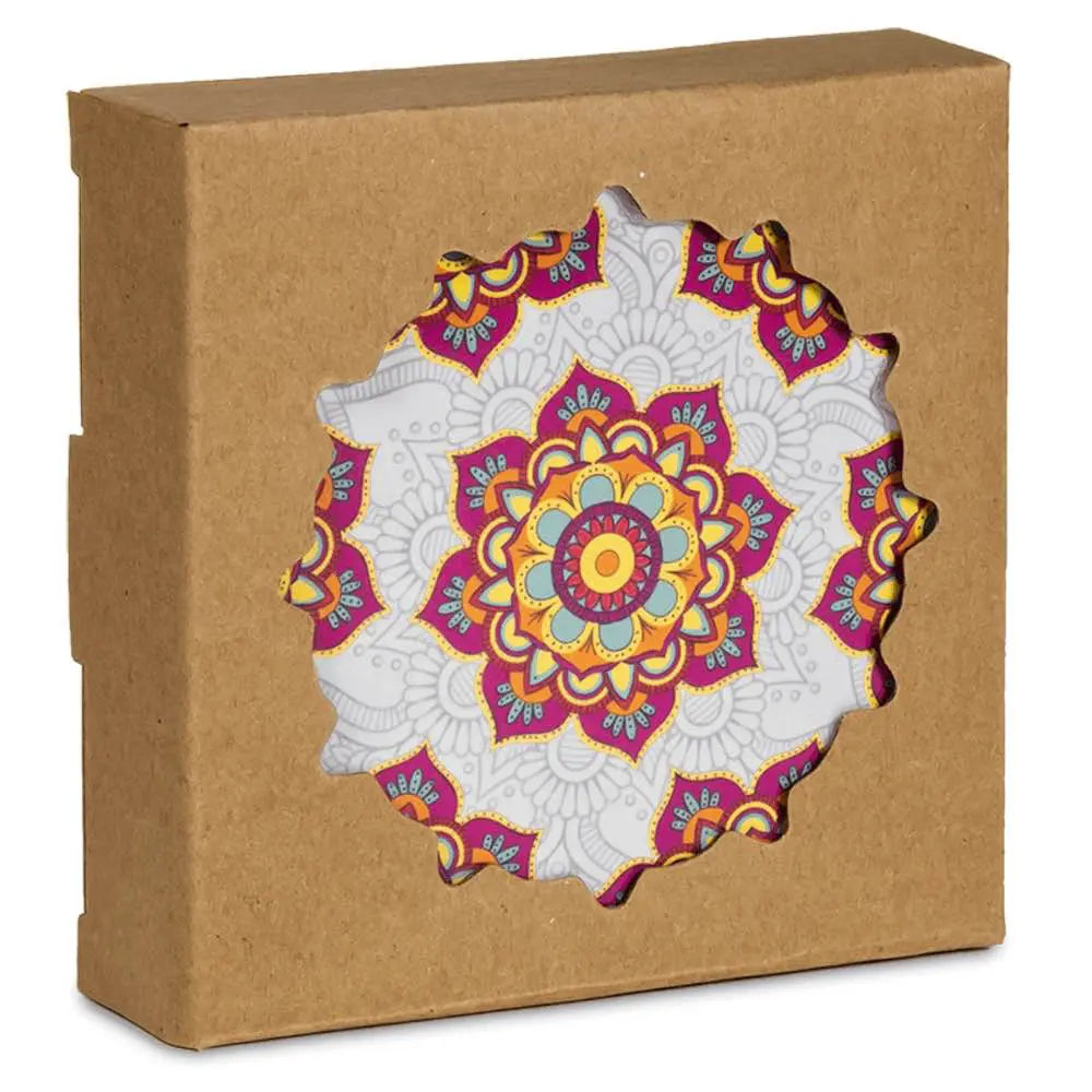 Mandala Untersetzer Set Rot Untersetzer