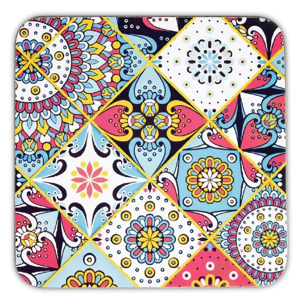Orientalische Mandalas Untersetzer Set Untersetzer
