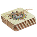 Orientalische Mandalas Untersetzer Set Bunt Untersetzer