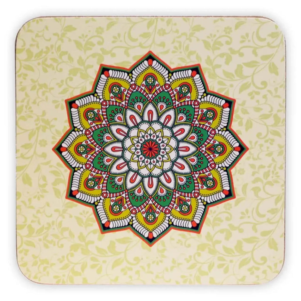 Orientalische Mandalas Untersetzer Set Bunt Untersetzer