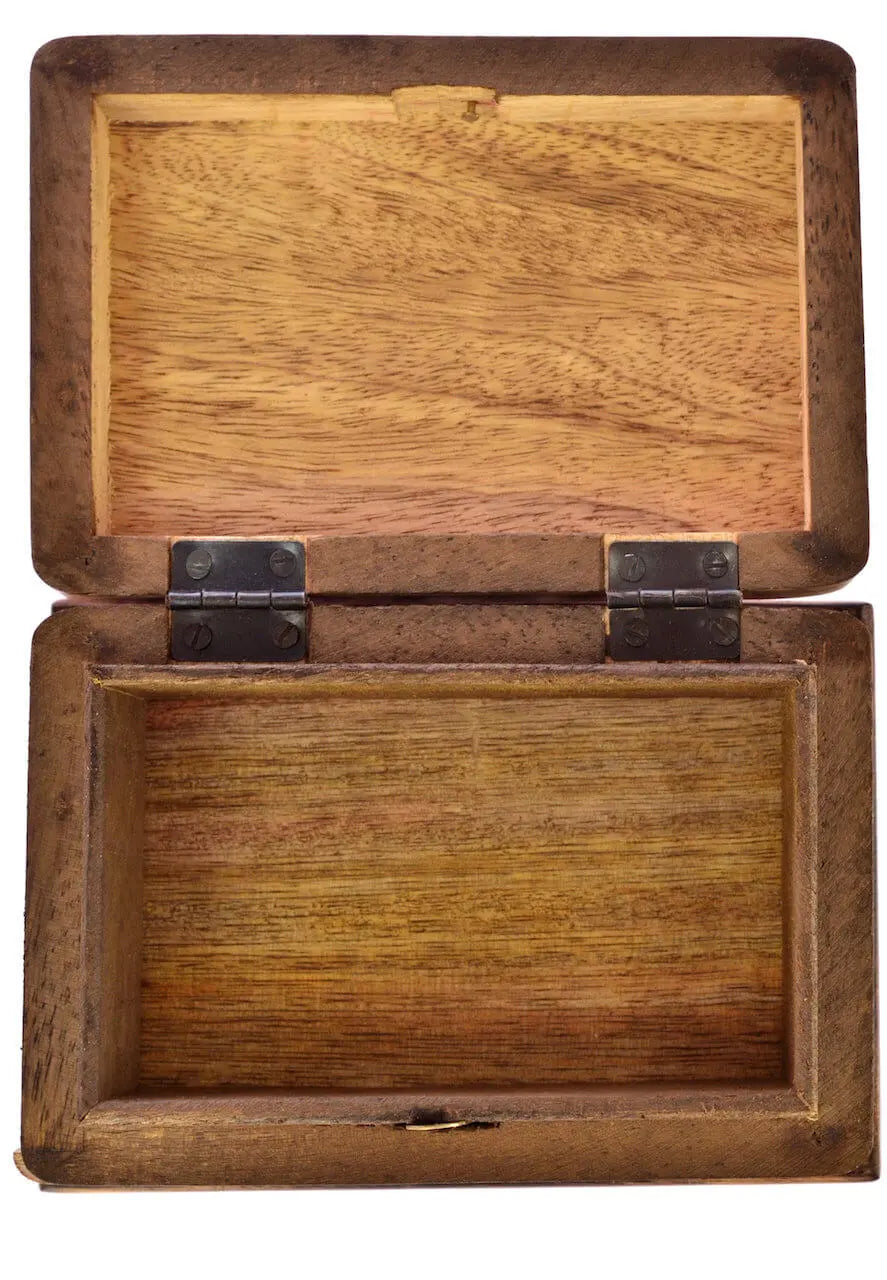 Trickbox Holzkästchen mit Geheimverschluss Truhe, Kästchen Schatulle