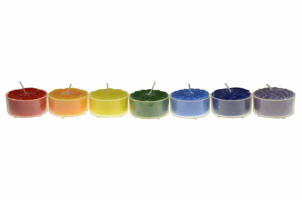 Chakra Duftkerzen Set Teelichter Kerzen