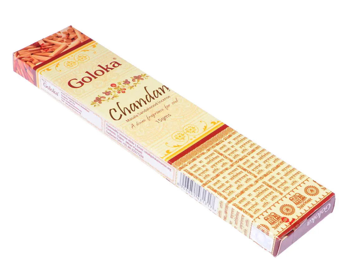 Goloka Chandan Sandelholz Räucherstäbchen