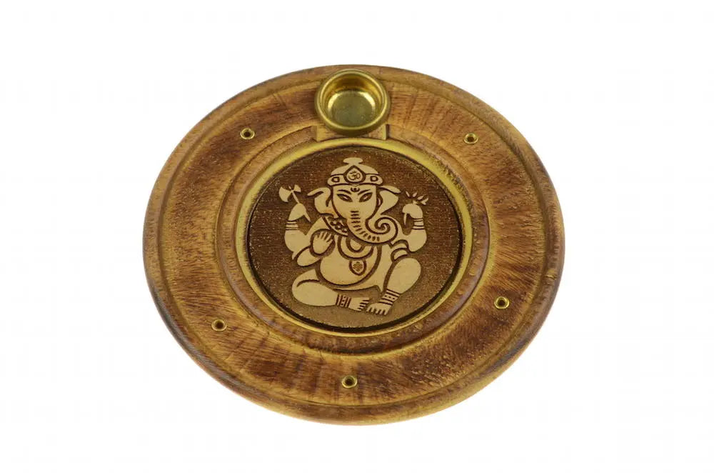 Ganesha runder Räucherstäbchenhalter Räucher Halter