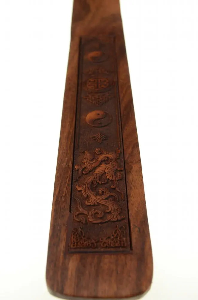 Yinyang Räucherstäbchenhalter – Drachen-Schnitzerei