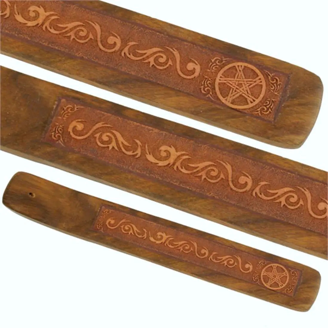 Pentagramm Räucherstäbchenhalter – Schutz & Harmonie, Palisander-Holz